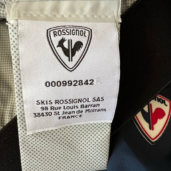 Rossignol Blue Windbreaker Jacket with High Collar and Relaxed Fit - Picture 13 of 13